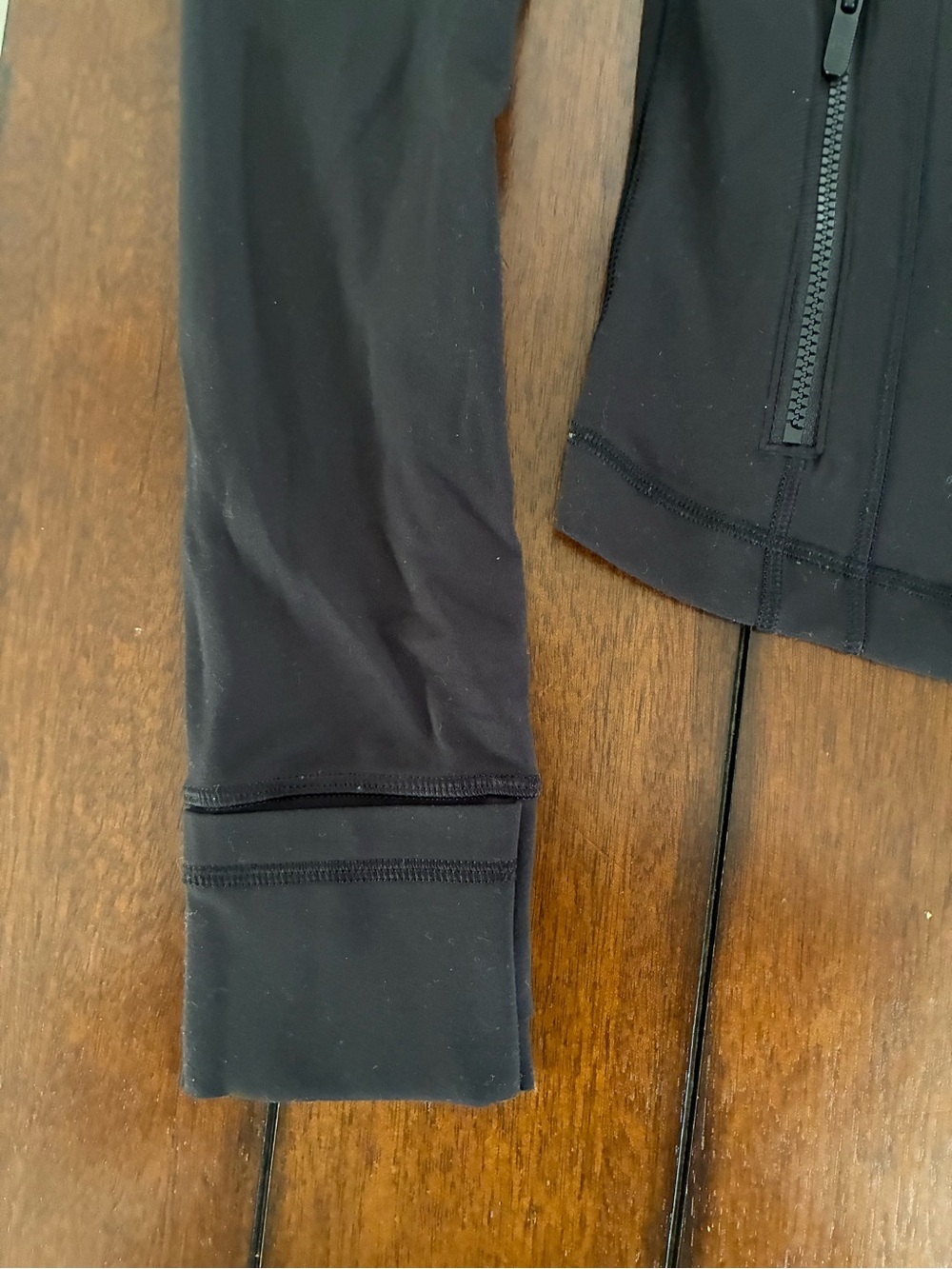 lululemon athletica Black Full-Zip Utility Jacket with Contour Seams - Picture 6 of 6